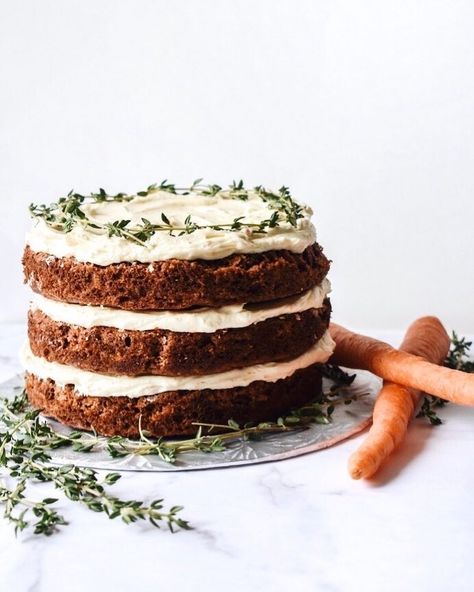 Camryn | Camryn’s Kitchen on Instagram: “Naked carrot cake so you can fully appreciate those layers😍 🥕 Another grain free cake recipe from @sweetlaurelbakery! - - - - #baking…” Grain Free Cake, Naked Carrot Cake, Carrot Cake, Grain Free, Mouth Watering, Cake Recipe, Nom Nom, Cake Recipes, Carrots