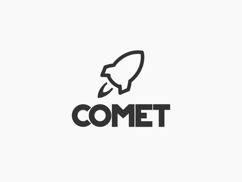 Daily logo challenge day 1/50 Rocket logo 'COMET' by Andrew on Dribbble Rocket Logo, Speed Logo, Logo Challenge, Rockets Logo, Baby Logo, Financial Logo, Identity Design Logo, 1 Logo, Identity Logo