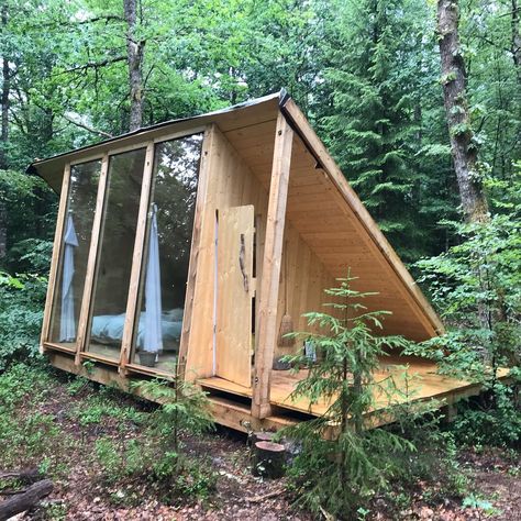 Whimsical Shed Ideas, Hipcamp Ideas, Wooden Cabin, Dream Cabin, Community Hub, Tiny Cabins, A Frame Cabin, Tiny Cabin, She Sheds