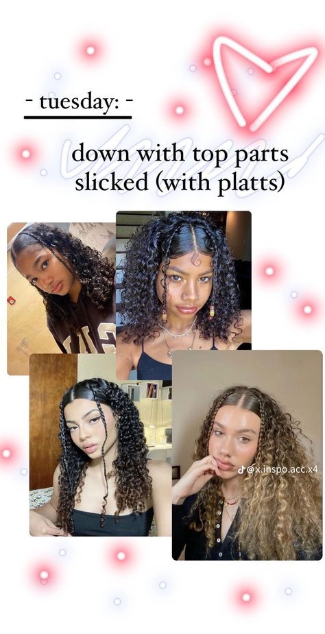 Hair Styles For The Week, Cute 3c Hairstyles, Hairstyles For 3b Curly Hair, Hairstyles For 3c Natural Hair, 3c 4a Hairstyles, 3c Hair Styles, 3b Curly Hairstyles, Hairstyles For The Week, Friday Hairstyles