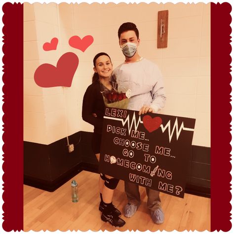 Greys Anatomy Homecoming Proposal #hocoproposal #greysanatomy Greys Anatomy Hoco Proposal, Greys Anatomy Promposal, Proposal Ideas Disney, Funny Prom, Country Prom, Proposal Candles, Sadie Hawkins, Cute Homecoming Proposals, Prom Pictures Couples