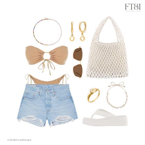 Vanilla Girl Aesthetic Outfits Summer, Vanilla Girl Outfits Summer, Summer Outfits Bikinis, Running Errands Aesthetic, Running Errands Outfit Summer, Neutral Outfit Ideas Casual, Vanilla Girl Aesthetic Outfits, Errands Aesthetic, Neutral Outfits Women