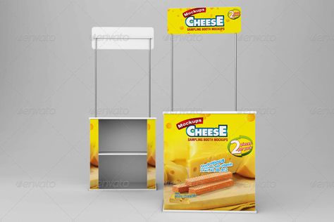 Sampling Booth Mockups #Ad #Sampling, #ad, #Booth, #Mockups Sampling Booth, Wobbler Design, Posm Display, Stand Feria, Logo Typography, Exhibition Display, Depth Of Field, Stand Design, Booth Design