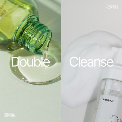 What's Double Cleansing? It's a two-step skincare method that originated in Korea, using an oil-based cleanser first, then a water-based cleanser, for deeply clean & happy skin. 🌟 Step 1: Use an oil cleanser or cleansing balm to remove makeup, sunscreen, and impurities (we love our Sandawha Mild Cleansing Oil and our Skinjuice Drench) Step 2: Follow with a foaming, water, or milk cleanser to wash away remaining impurities (with many options to choose from, head to our website and filter by c... Makeup Sunscreen, Oil Based Cleanser, Milk Cleanser, Double Cleansing, First Then, Cleansing Water, Remove Makeup, Oil Cleanser, Love Your Skin