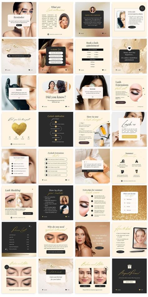 Lash Tech Content, Lash Content, Tech Social Media, Lash Tech Instagram, Instagram Design Layout, Cohesive Instagram Feed, Lash Quotes, Instagram Branding Design, Instagram Feed Planner