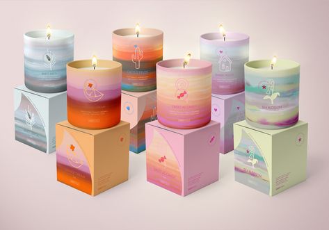 Packaging Design Inspiration Candles, Unique Candle Packaging Ideas, Packaging Design Unique, Creative Candle Packaging, Scented Candle Packaging Design, Cool Candle Packaging, Candle Boxes Packaging, Candle Brand Names, Unique Candle Packaging