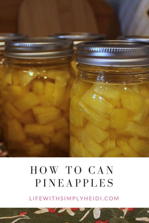 Canning is easier than you think. One of the easiest to can is pineapples. Let me you show you how. Canning Fresh Pineapple, Fresh Pineapple Recipes, Canning Pineapple, Can Pineapple, Pineapple Core, Canning Tips, Homemade Lunch, Pineapple Recipes, Fresh Pineapple