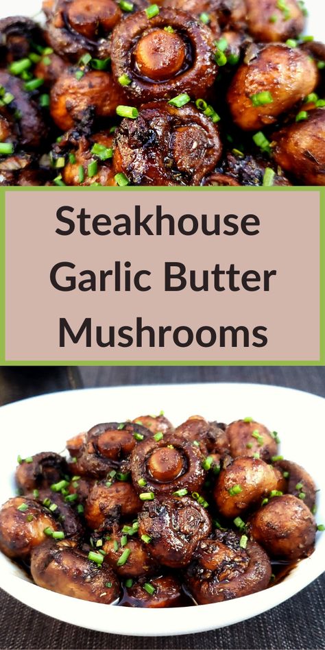 Butter Mushrooms, Mushroom Side Dishes, Mushroom Recipes Healthy, Garlic Butter Mushrooms, Mushroom Dish, Vegetable Side Dishes Recipes, Side Dishes Recipes, Makanan Diet, Veggie Side Dishes