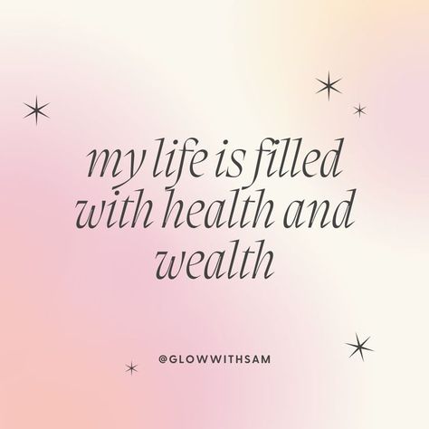 financial affirmation -- my life is filled with health and wealth 💸 #manifestingmoney #affirmation #financialaffirmation | Save Money Affirmations, Health And Wealth Affirmations, Saving Manifestation, My Life Is Abundant, Manifest Job, Protection Affirmations, Queen Affirmations, Rich Manifestation, Protection Affirmation Rich In Wealth Rich In Health, Health And Wealth Affirmations, Health And Wealth Quotes, Positive Financial Affirmations, Financial Success Vision Board, Health Manifestation Quotes, Save Money Affirmations, Savings Affirmations, Money Saving Affirmations