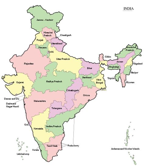 Linguistic Reorganisation of States After Independence in India Map Of India, Geography Map, Map Outline, Arunachal Pradesh, India Map, Himachal Pradesh, West Bengal, State Map, Us Map