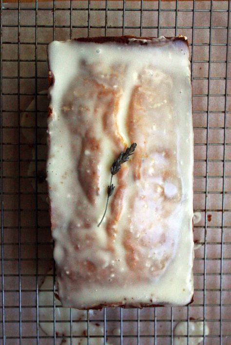 fudge ripple: lemon lavender cake Lavender Loaf Cake, Lavender Loaf, Lemon Lavender Cake, Lavender Cake, Lavender Recipes, A Piece Of Cake, Lemon Lavender, Loaf Cake, Piece Of Cake