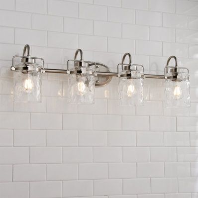 Coastal Lighting & Decor | Nautical & Beach Styles - Shades of Light Beach House Lighting, Vintage Style Bathroom, Interior Light Fixtures, Coastal Lighting, Pergola Attached To House, Pipe Lamp, Glass Vanity, Bathroom Light, Shades Of Light