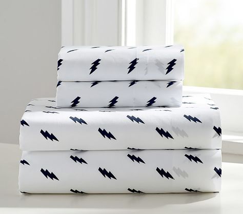 Lightning Bolt Organic Sheet Set 16 Boys, Kids Sheets, Shared Room, Crib Bumper, Room Idea, Boys Bedroom, Toddler Room, Free Interior Design, Nursery Bedding