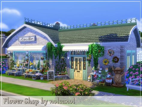 Sims 4 Store Cc, Sims 4 Store, Industrial Cafe, Sims 4 Cc Download, Sims 4 House Building, Sims 4 House Design, Casas The Sims 4, Ocean House, Sims 4 Downloads