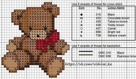 Cross Stitch Teddy Bear, Teddy Bear Cross Stitch, Stitch Teddy, Small Teddy Bears, Baby Cross Stitch Patterns, Cross Stitch For Kids, Animal Cross Stitch Patterns, Tapestry Crochet Patterns, Baby Cross