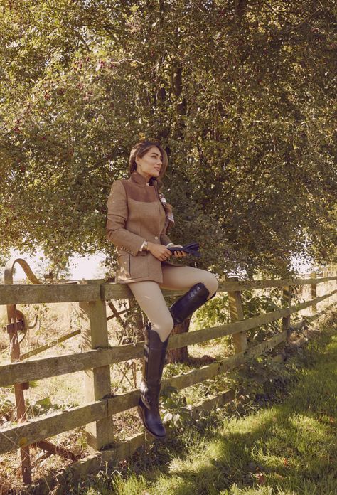 Rider Boots Outfit, Scotland Outfit, English Country Fashion, Lydia Millen, Lydia Elise Millen, Countryside Aesthetic, Paid Partnership, Countryside Style, Social Media Work