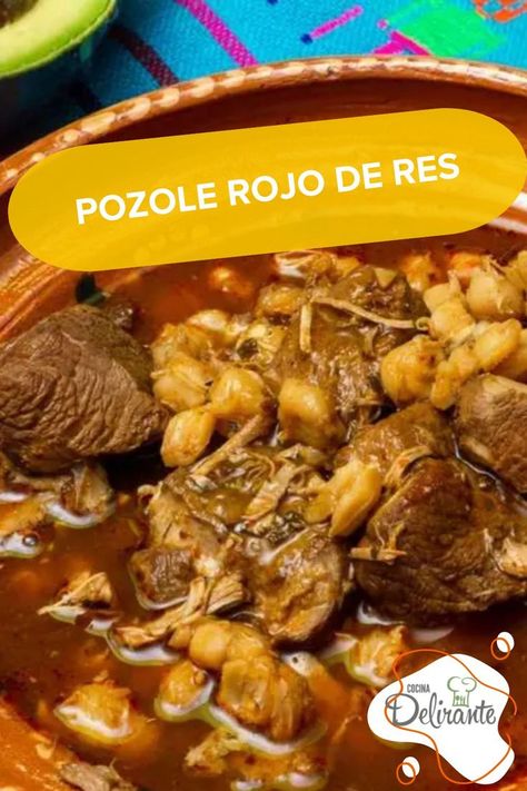 Este 15 de septiembre, cambia el pozole de cerdo tradiciona, por un pozole rojo de res. Este platillo mexicano es perfecto si no comes puerco. Breakfast Lunch Dinner, Dinner Recipes