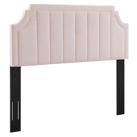 PRICES MAY VARY. TUFTED HEADBOARD - Bringing vintage glamour and glam deco elegance to a guest or master bedroom, this full/queen headboard features vertical channel tufting, French piping, and a unique silhouette VELVET HEADBOARD - Offering supportive comfort while sitting up in bed reading, relaxing, or watching TV, this padded headboard is upholstered in soft, stain-resistant performance velvet HEIGHT-ADJUSTABLE HEADBOARD - Attaching to full or queen beds with its sturdy plywood legs, this ad Cal King Headboard, Contemporary Headboards, California King Headboard, Queen Size Headboard, Velvet Headboard, Twin Headboard, King Size Headboard, California King Bedding, Padded Headboard