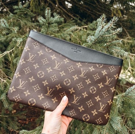 LV Daily Clutch Monogram/Black Leather 11.8”x 8.2” DM for pricing We Get The Good Stuff! Scarlet, The Good, Black Leather, Monogram, Good Things, Leather, On Instagram, Quick Saves, Instagram