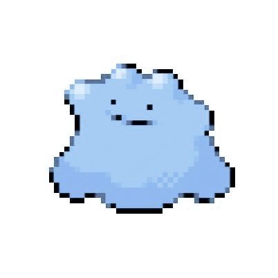 Aesthetic Blue Icon, Ditto Pokemon, Pokemon App, Pokemon Ditto, Pokemon Sprites, Pixel Art Pokemon, Pokemon Blue, Pokemon Stickers, Light Blue Aesthetic