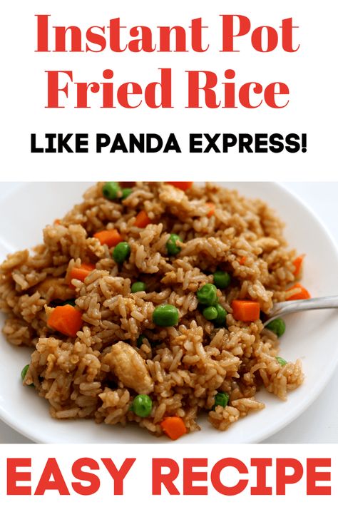 Instant Pot Fried Rice--easy recipe for fried rice made quickly in your Instant Pot. Just like what you'd order at Panda Express! #instantpot Recipe For Fried Rice, Instant Pot Fried Rice, Pork Fried Rice Recipe, Instapot Recipes Chicken, Crockpot Cooking, Best Instant Pot Recipe, Panda Express, Easy Instant Pot Recipes, Instant Pot Dinner Recipes