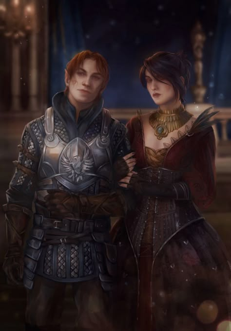 Warden X Morrigan, Dragon Age Oc Art, Morrigan X Warden, Dragon Age Warden, Morrigan Aesthetic, Dragon Age Morrigan, Morrigan Art, Dragon Age Origins Morrigan, Morrigan Dragon Age