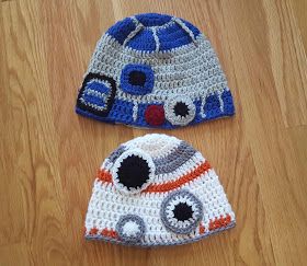 R2d2 Crochet Hat, Crochet Star Wars Hat, Crochet Ewok Hood, Starwars Crochet Hat, Sci Fi Crochet, Star Wars Crochet Beanie, Star Wars Knitting, Starwars Crochet, Disney Crochet Hats