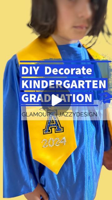 Marilyn from JCD | DIY + Crafter | Latine Content Creator on Instagram: "Graduation stoles are a great canvas for personalization. What ideas do you have in mind for glamming yours up? I’m using @offrayribbon gems and accessories!! 

🎓With graduation just around the corner, I’m excited to demonstrate how effortless it is to add some glamour to your graduation stole. Can’t wait to see your ideas! ✨ 

#GradGlam #DIYStole #graduation #kidsactivities #kidsachievement #excitement #celebration" Graduation Stoles, Kids Graduation, Graduation Stole, Diy Personalized, Around The Corner, Graduation Party, Content Creator, Activities For Kids, Mindfulness