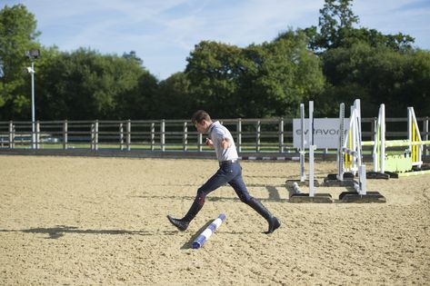 Chris Burton: Transform your horse’s canter with one simple pole exercise - Horse & Hound Dressage Pole Exercises, Canter Poles Exercises, Pole Exercise, Jump Exercises, Pole Exercises, Horseback Riding Tips, Riding Tips, Horse Ideas, Horse Stuff