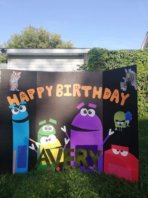 Story Bots Birthday Party, Storybots Birthday Party, Granddaughters Birthday, Story Bots, Second Birthday Ideas, Toddler Birthday Party, Monster Theme, Granddaughter Birthday, Do It Yourself Crafts