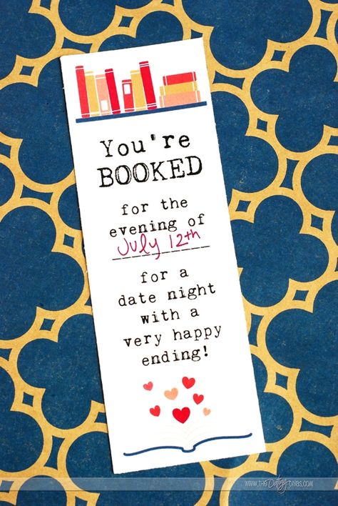 Library Date Night Bookmark Invitation Date Invitation Boyfriend Cute Ideas, Date Night Cards Ideas, Date Invitation Boyfriend, Date Night Invitation Boyfriend, Date Card Ideas, Date Night Invitation, Bookmark Invitation, Night Checklist, Kitty Invite