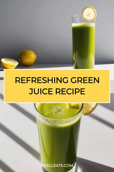 Refreshing green juice in a tall glass garnished with a lemon slice. Green Apple Celery Cucumber, Blender Juices, Juice For Colds, Benefits Of Celery Juice, Celery Juice Recipe, Berry Jam Recipe, Fried Trout, Celery Juice Benefits, Green Juice Recipe