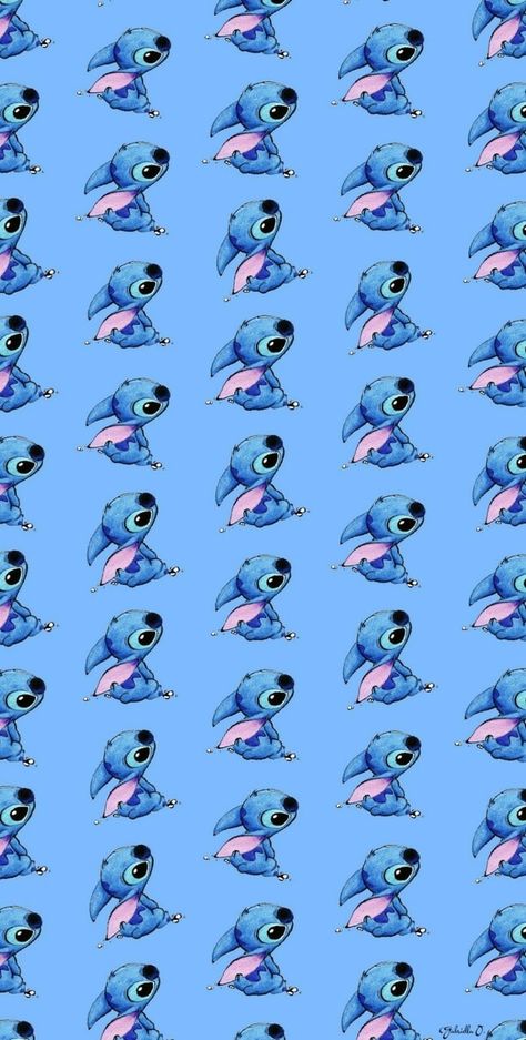 Disney Lock Screen, Stitch Backgrounds, Hello Barbie, Minnie Mouse Pictures, Cute Wallpapers For Ipad, Disney Fabric, Cute Blue Wallpaper, Stitch Pictures, Whatsapp Wallpaper