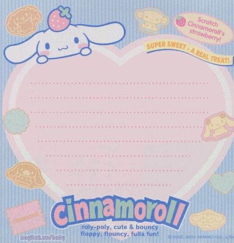 Cinnamoroll Stationary, Sanrio Printables, Kertas Binder, Kawaii Printables, Kawaii Paper, Kawaii Cinnamoroll, Memo Pad Design, Writing Paper Printable Stationery, Note Writing Paper