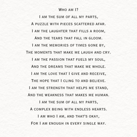 Poems About Time Passing, Who Am I Poem, I Am From Poem, I Am Poems, Where Im From Poem, I Am Poem, Time Poem, What Makes Me Me, Gut Wrenching