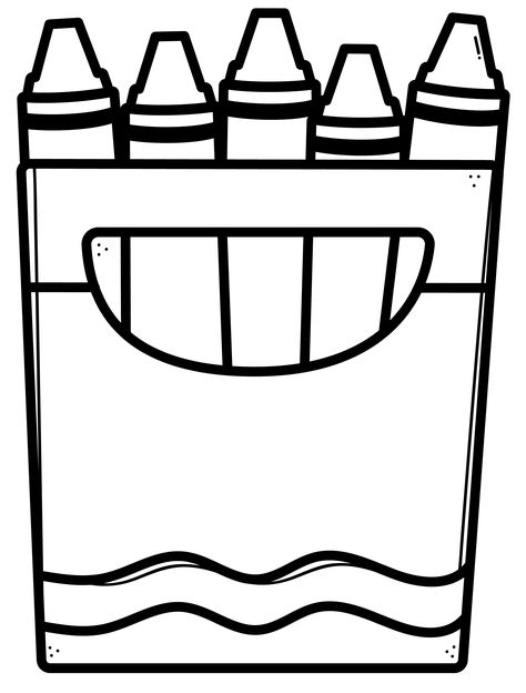 Crayon Box Coloring Page, Crayons Clipart, Playschool Activities, Clip Art Freebies, Classroom Organization Elementary, Toddler Teacher, Classroom Clipart, Toddler Class, Math Materials