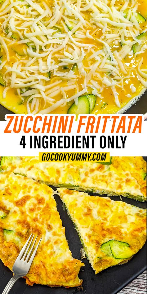 Explore the world of delicious simplicity with a 4-Ingredient Zucchini Frittata – a versatile, quick, and satisfying dish Zucchini Frittata Recipe, Easy Frittata Recipe, Easy Frittata, Zucchini Frittata, High Protein Vegetarian Recipes, Healthy Vegetarian Dinner, Italian Recipes Easy, Vegetarian Breakfast Recipes, Easy Zucchini