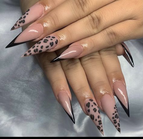 Stiletto Leopard Nails, Easy Summer Nail Designs, Long Nail Art Designs, Nail Design For Summer, Floral Nail Design, Dress Code Policy, Nail Designs For Beginners, Nail Art For Girls, Leopard Nail Art