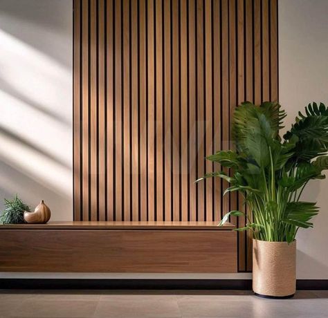 (20+) Marketplace - Wood Wall Panel, Wood Slat panel, Wood wall paneling- Brown | Facebook Wood Panel Walls Living Room, Wall Slats, Interior Wood Paneling, Boiler Room, Wall Feature, Wood Slat Wall, Asian Restaurants, Walt Whitman, Sound Absorption