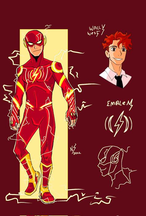 Flash Oc Suit, Flash Concept Art Suit, The Flash Character Design, Wally West Rebirth, The Flash Suit Concept, The Flash Art Dc Comics, Flash Costume, Flash Dc Comics, Flash Comics