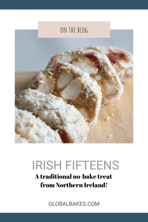 Irish Fifteens Recipe, Irish Christmas Food Traditional, Irish Candy Recipes, Classic Irish Desserts, Irish Potluck Ideas, Traditional Irish Dessert Recipes, Irish Easter Food, Irish Christmas Cookies Traditional, Old Irish Recipes