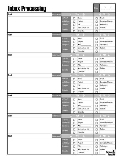 Getting Things Done GTD Inspired Workbook Pages - Etsy | Getting things done, Time management skills, Gtd planner Gtd System Getting Things Done, Gtd Template, Getting Things Done System, Gtd Planner, Gtd System, Work Productivity, Life Management, Time Management Skills, Get Things Done