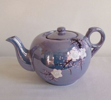 Cherry Blossom Teapot, Pastel Purple Aesthetic, Cherry Blossom Tea, Blossom Decoration, Vintage Cherry Blossom, Purple Tea, Lilac Gray, Aesthetic Blog, Vintage Lavender