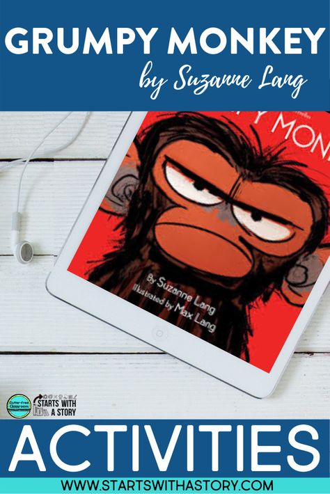 Grumpy Monkey is a funny book that makes a perfect read aloud for first grade, second grade and even third grade classrooms.  It's a great story to teach lessons on social emotional learning topics such as moods, sadness or the way we perceive others. School counselors will love this mentor text for teaching students about feelings and explore ideas on how to regulate emotions. #readaloudstrategies #readaloudbooks #readaloudlessons Grumpy Monkey Preschool Activities, Grumpy Monkey Craft, Grumpy Monkey Book Activities, Monkey Activities, Grumpy Monkey, Preschool Homeschooling, Regulate Emotions, Classroom Library Organization, Storytime Crafts