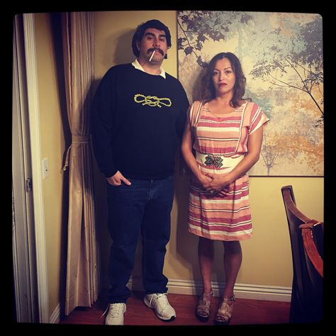 Pablo Escobar & Tata from Narcos costume #Halloween2016 Pablo Escobar And Wife Costume, Narco Halloween Costume, Tata Narcos, Pablo Escobar Costume, Pablo Escobar Fashion, Tata Escobar, Pablo Escobar Family, Spooky Clothes, Pablo Escobar Series