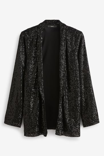 Sequins Jacket, Sequin Blazer, Sequin Jacket, Plus Size Sweaters, Short Coat, Swimwear Outfit, Plus Size Lingerie, Dress With Cardigan, Black Blazers