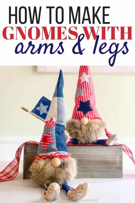 July Photo Shoot Ideas, Diy Fourth Of July Wreath, Fourth Of July Photo Shoot, Diy Fourth Of July Decorations, Diy Fourth Of July Crafts, Sock Pumpkins, Fourth Of July Party Ideas, Sock Projects, Make Gnomes