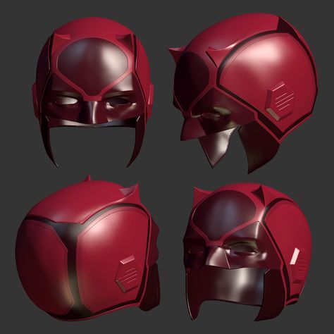 Daredevil Helmet, Daredevil Mask, Marvel Suits, Daredevil Suit, Daredevil Cosplay, Daredevil Costume, Netflix Daredevil, Daredevil Series, 3d Printed Mask