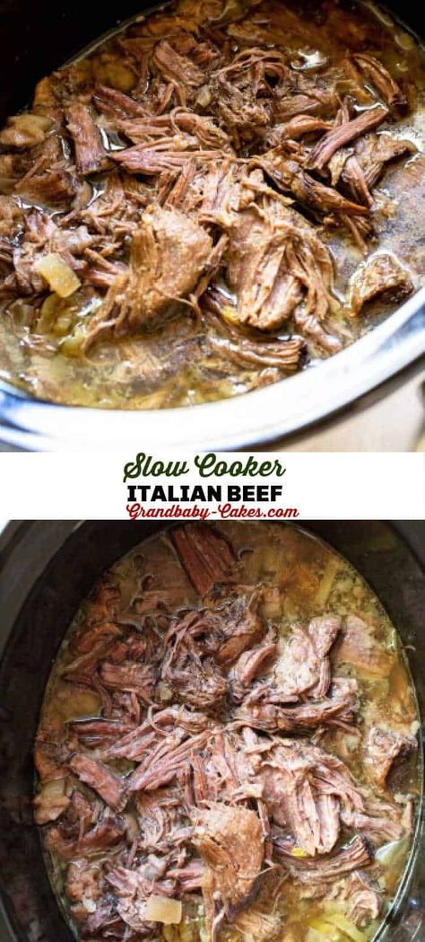 Italian Beef Crockpot, Low Carb Slow Cooker Recipes, Slow Cooker Italian, Pepper Gravy, Slow Cooker Italian Beef, Pepperoncini Peppers, Italian Beef, Crockpot Recipes Slow Cooker, Crock Pot Cooking