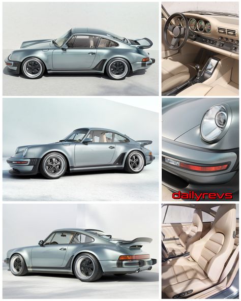 2022 Singer Turbo Study | DailyRevs.com Porsche Singer, Singer Porsche, Porsche 930 Turbo, Singer Vehicle Design, Cool Garages, Porsche Sports Car, Porsche 930, Porsche 964, Porsche Models